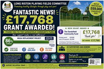 Sandsfield Grant Awarded For the MUGA
